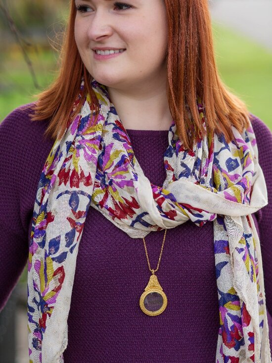 Marc By Marc Jacobs Accessories - Marc by Marc Jacobs Purple Multi Floral Print Scarf
